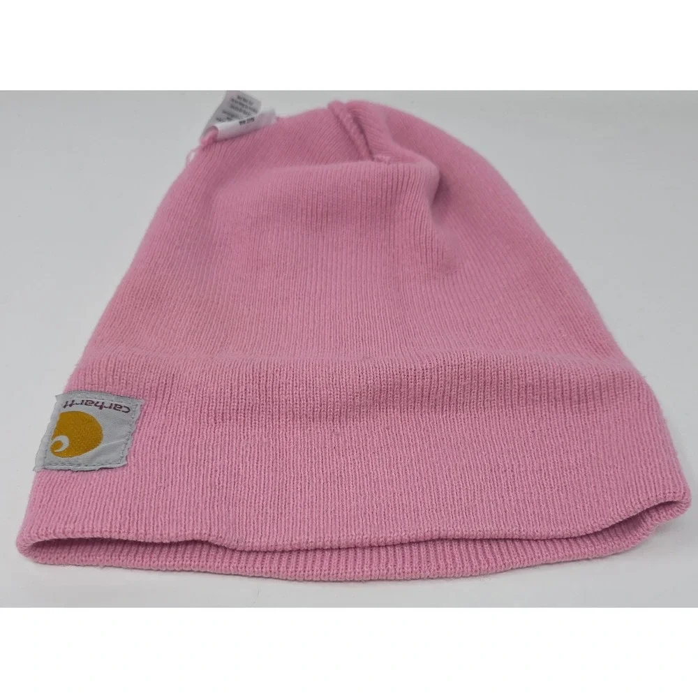 Carhartt Youth Pink Acrylic Ribbed Knit‎ Watch Hat Beanie CB8905 P182 One Size